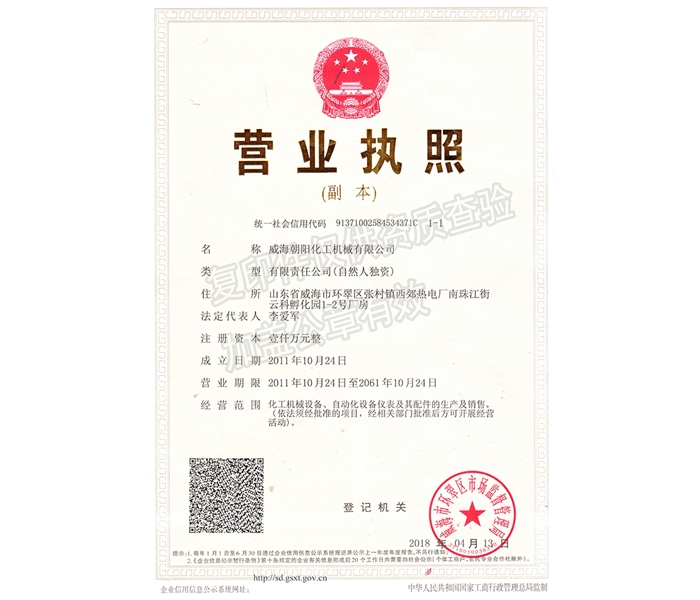 山东营业执照